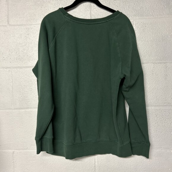 Trinity College Dublin Ireland University Pullover Sweatshirt Green Women's XL - Picture 2 of 8